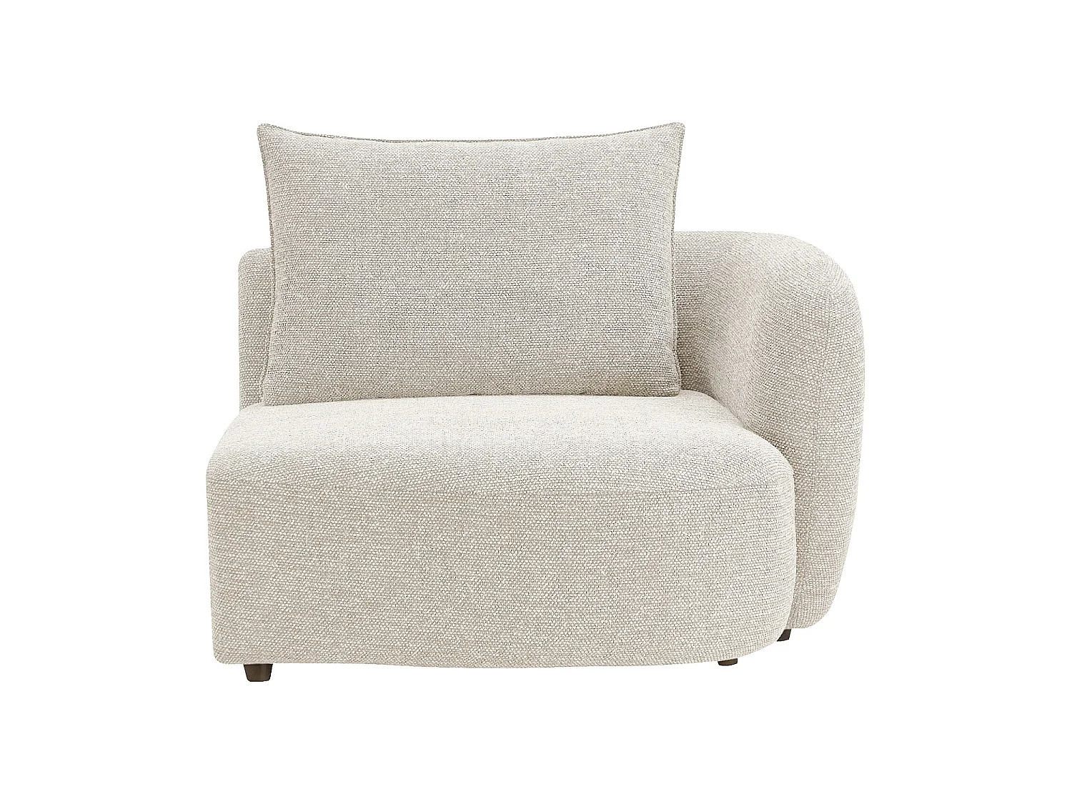 Habitat - Canapé 3 places en tissu garni de plumes - Beige - Capri