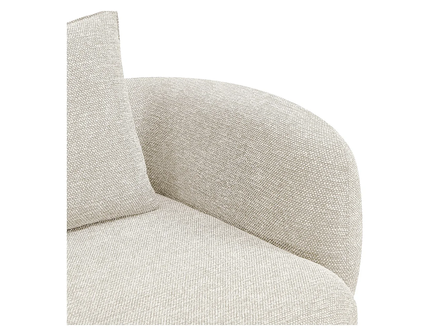 Habitat - Canapé 3 places en tissu garni de plumes - Beige - Capri
