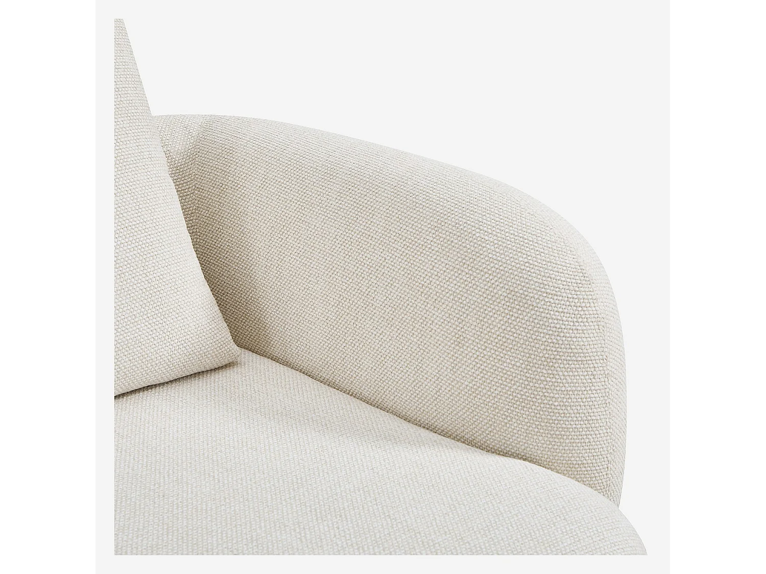Habitat - Canapé 2 places en tissu garni de plumes - Beige - Capri