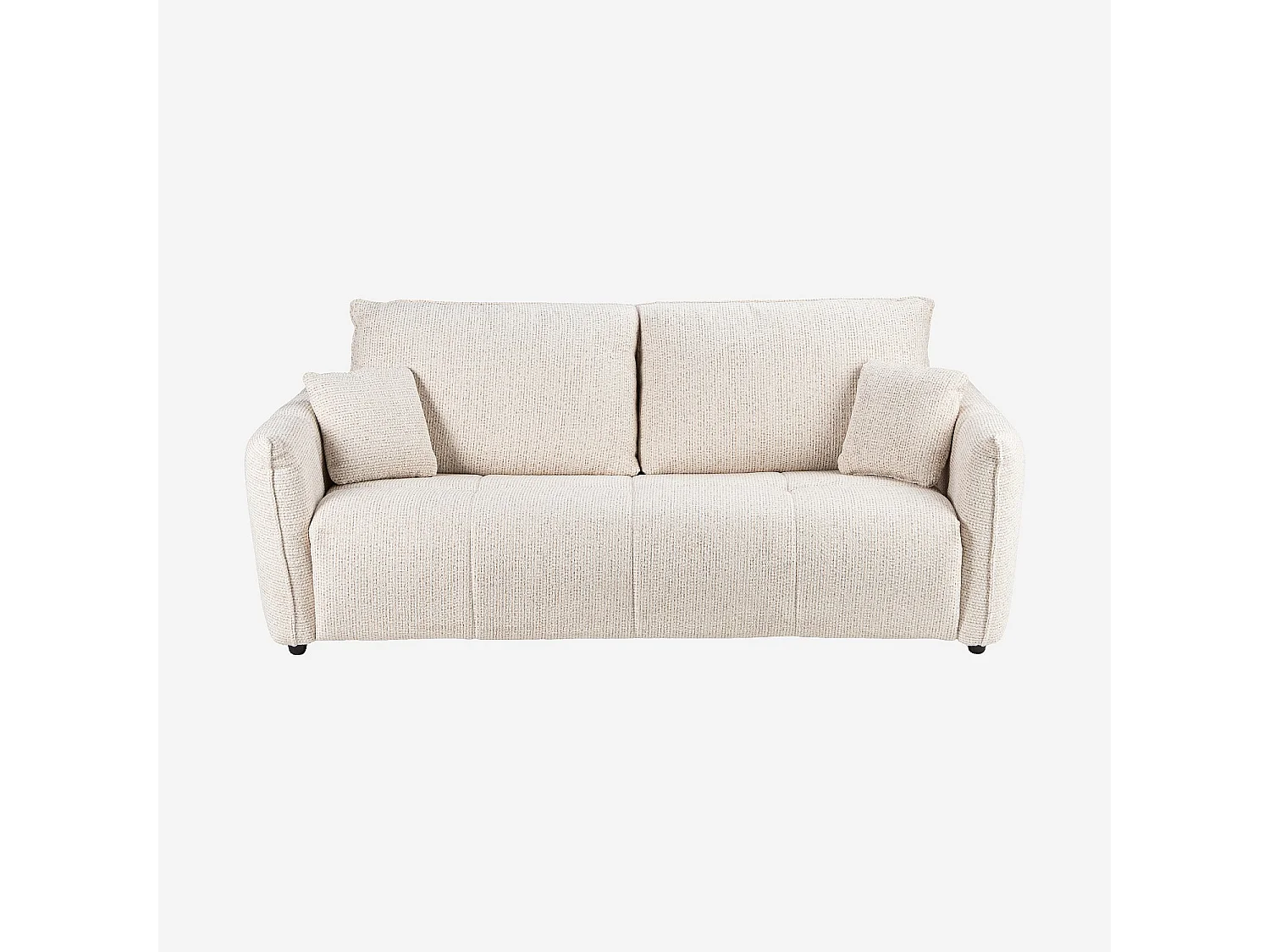 Habitat - Canapé convertible 3 places - Couchage 160 cm - Matelas 13 cm - Tissu texturé Oria - Beige - Boston