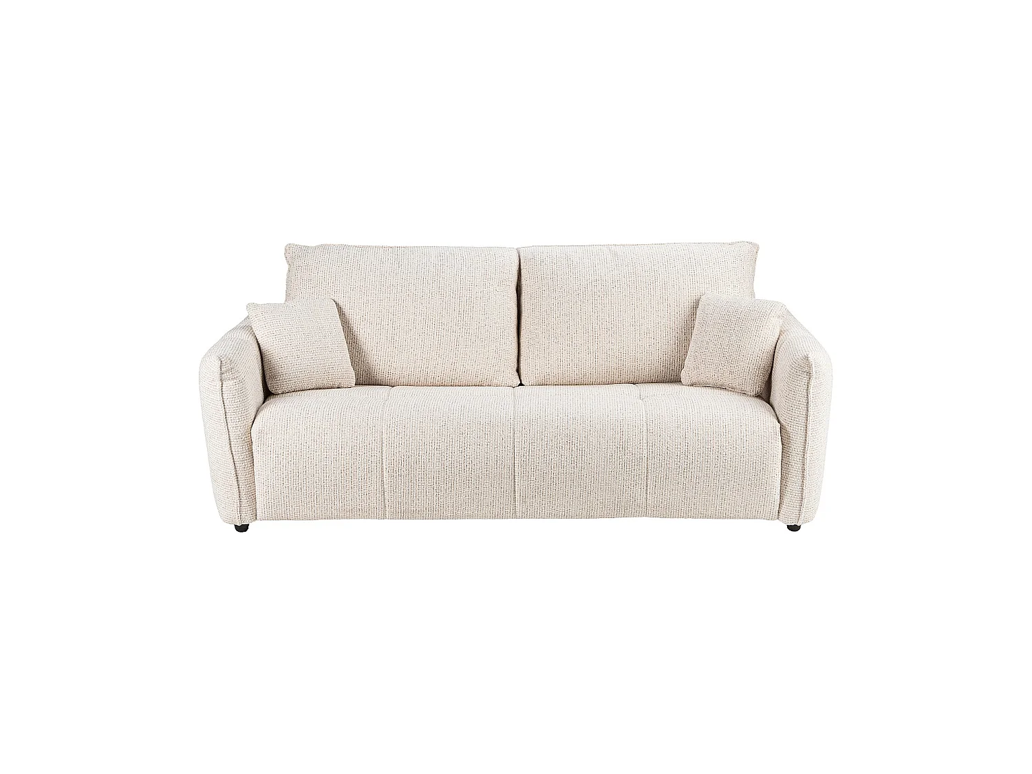 Habitat - Canapé convertible 3 places - Couchage 160 cm - Matelas 13 cm - Tissu texturé Oria - Beige - Boston