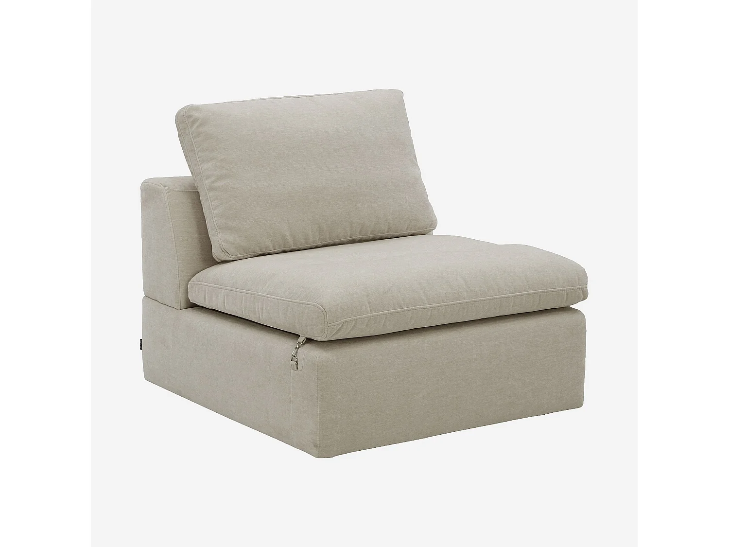 Habitat - Chauffeuse en tissu - Beige meringue - Ameria