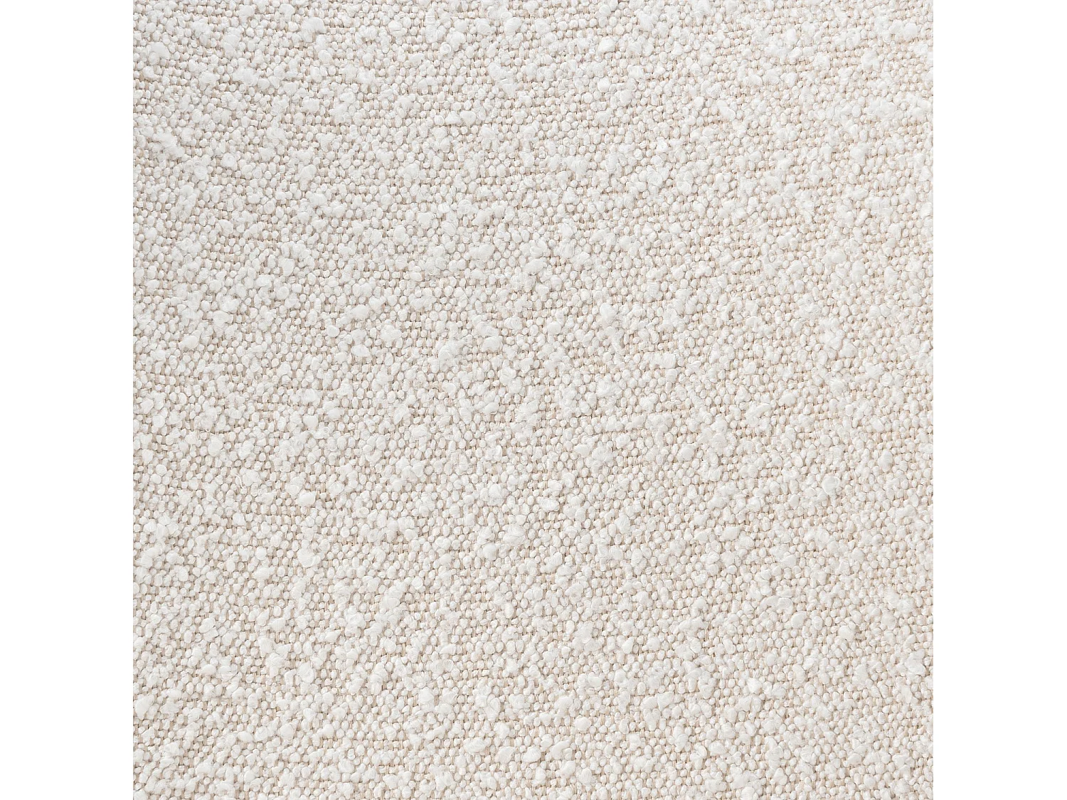 Habitat - Lot de 2 chaises en tissu bouclette et chêne massif - Crème - Valentina