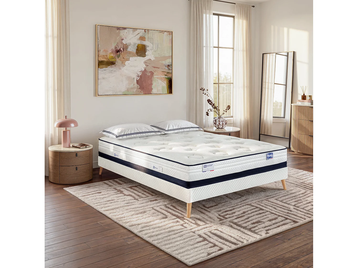 Matelas L'INEDIT 160x200, Hybride, ferme, H27