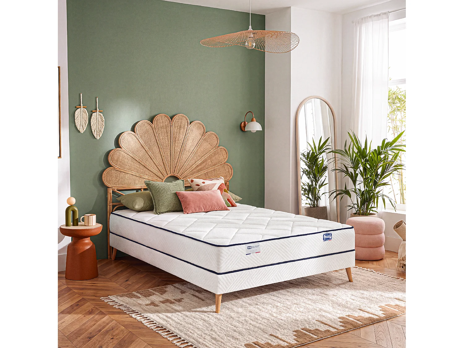 Matelas L'EVIDENT 160x200, ressorts ensachés, ferme, H23