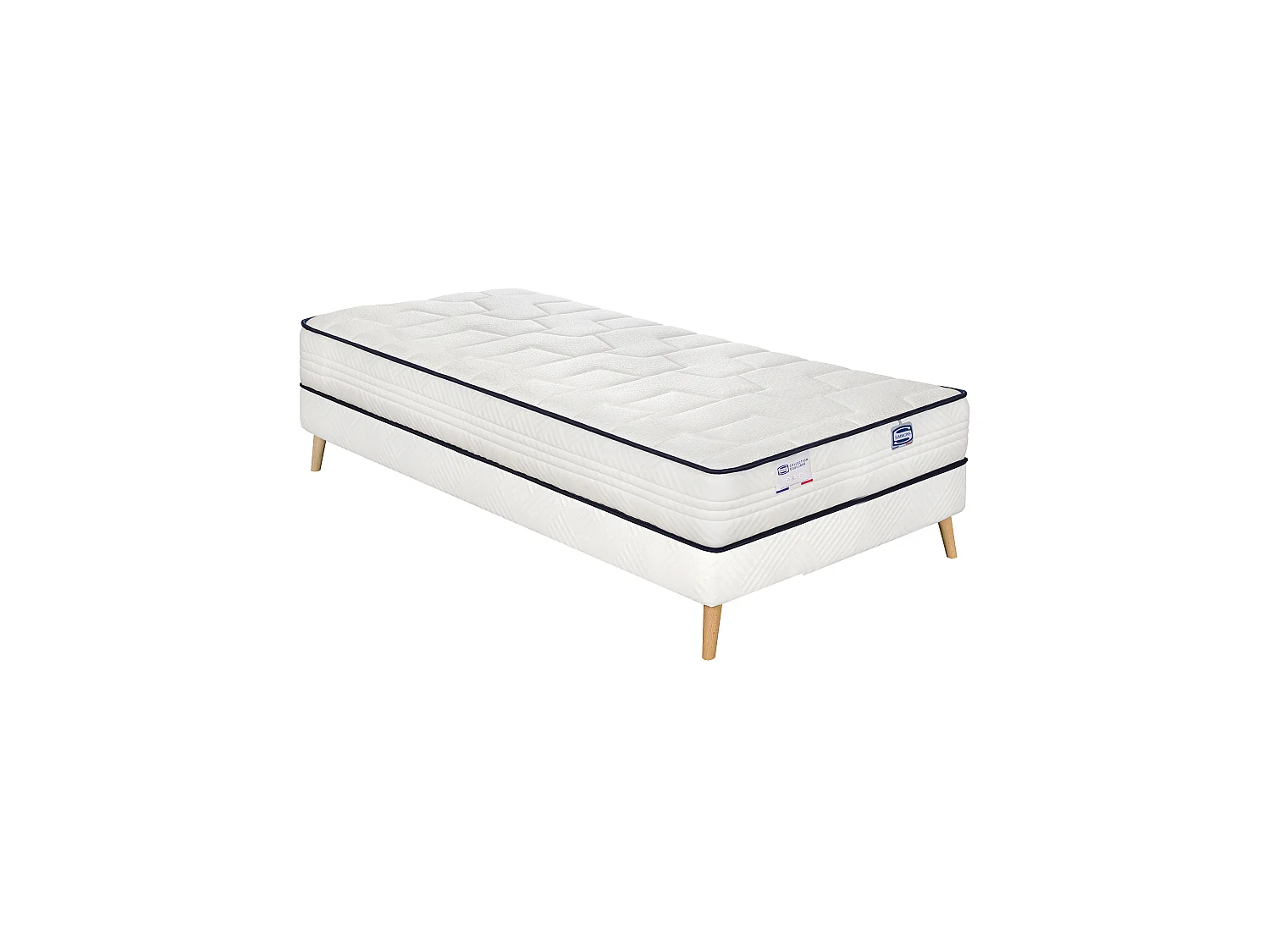 Matelas L'INTEMPOREL 90x200, ressorts ensachés, extra ferme, H24