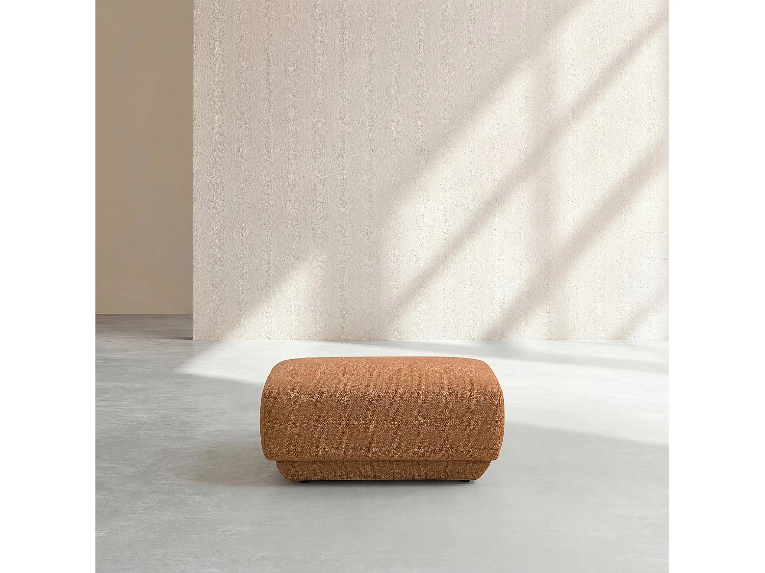 Habitat - Repose-pieds en tissu texturé - Terracotta - Design by Federica Francini - Austin