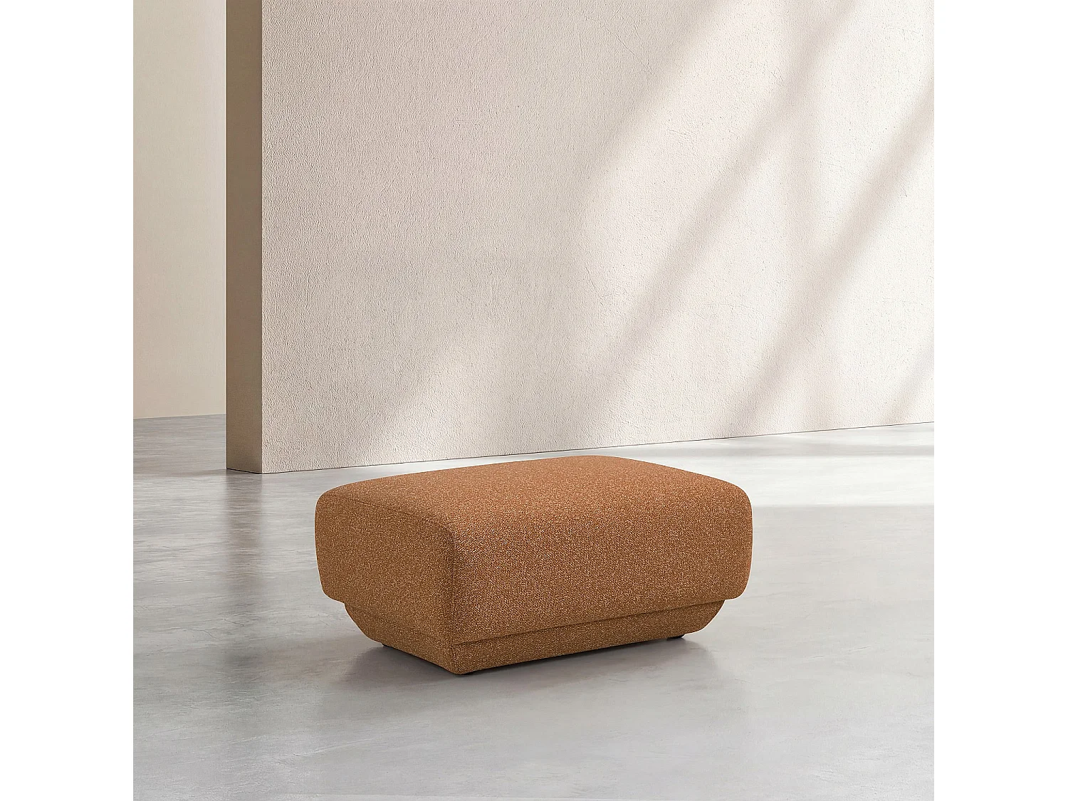 Habitat - Repose-pieds en tissu texturé - Terracotta - Design by Federica Francini - Austin