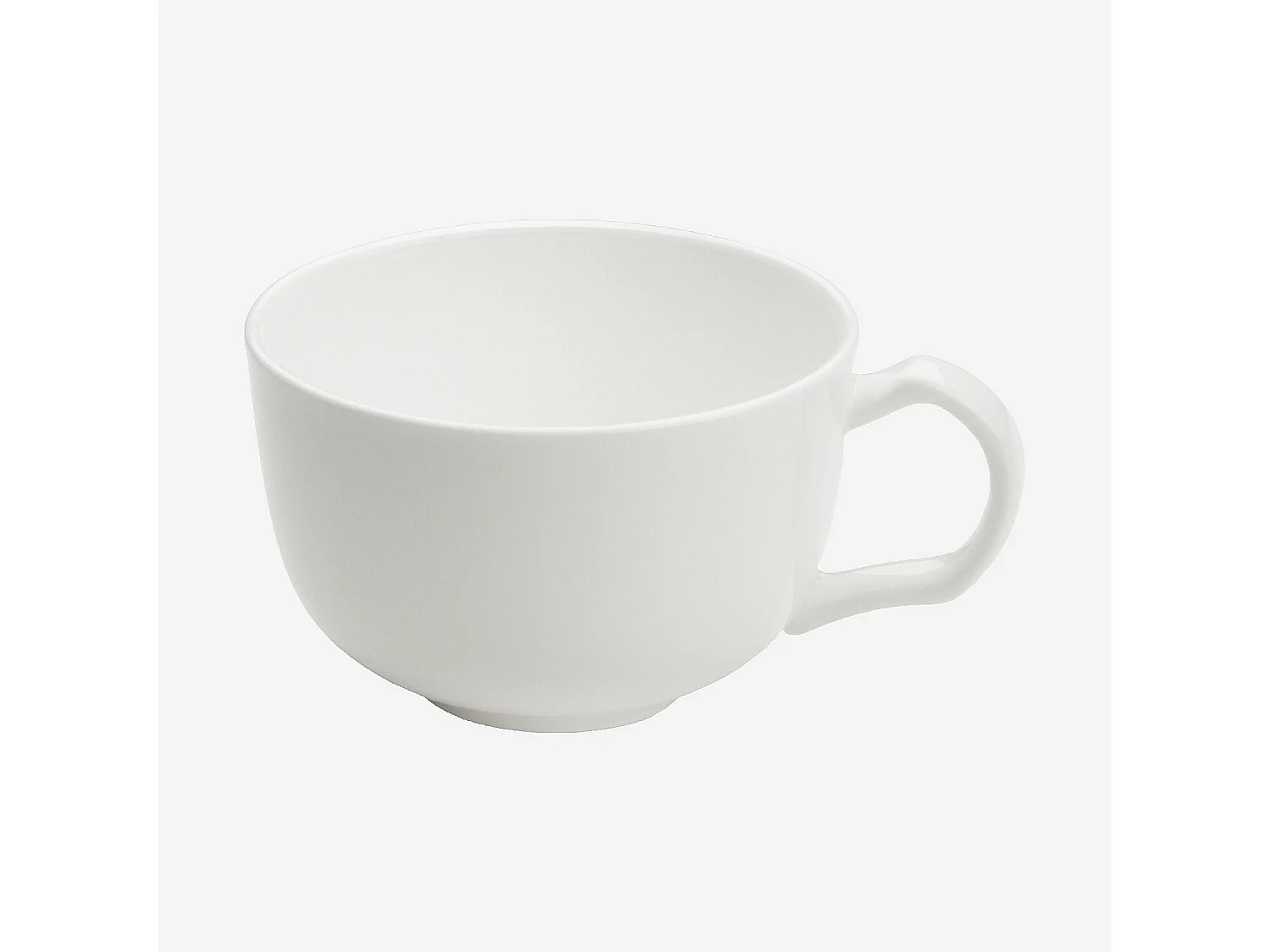 Habitat - Lot de 6 tasses à espresso avec soucoupes en porcelaine - 9,5 cl - Blanc - Taidu II