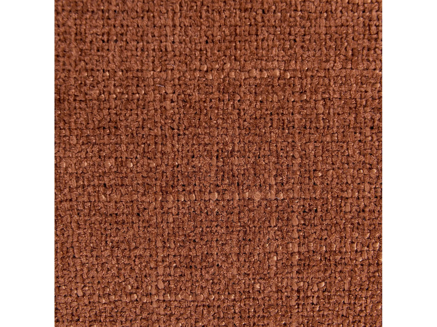 Habitat - Fauteuil en tissu texturé et bois massif finition noyer - Terracotta - Barrea