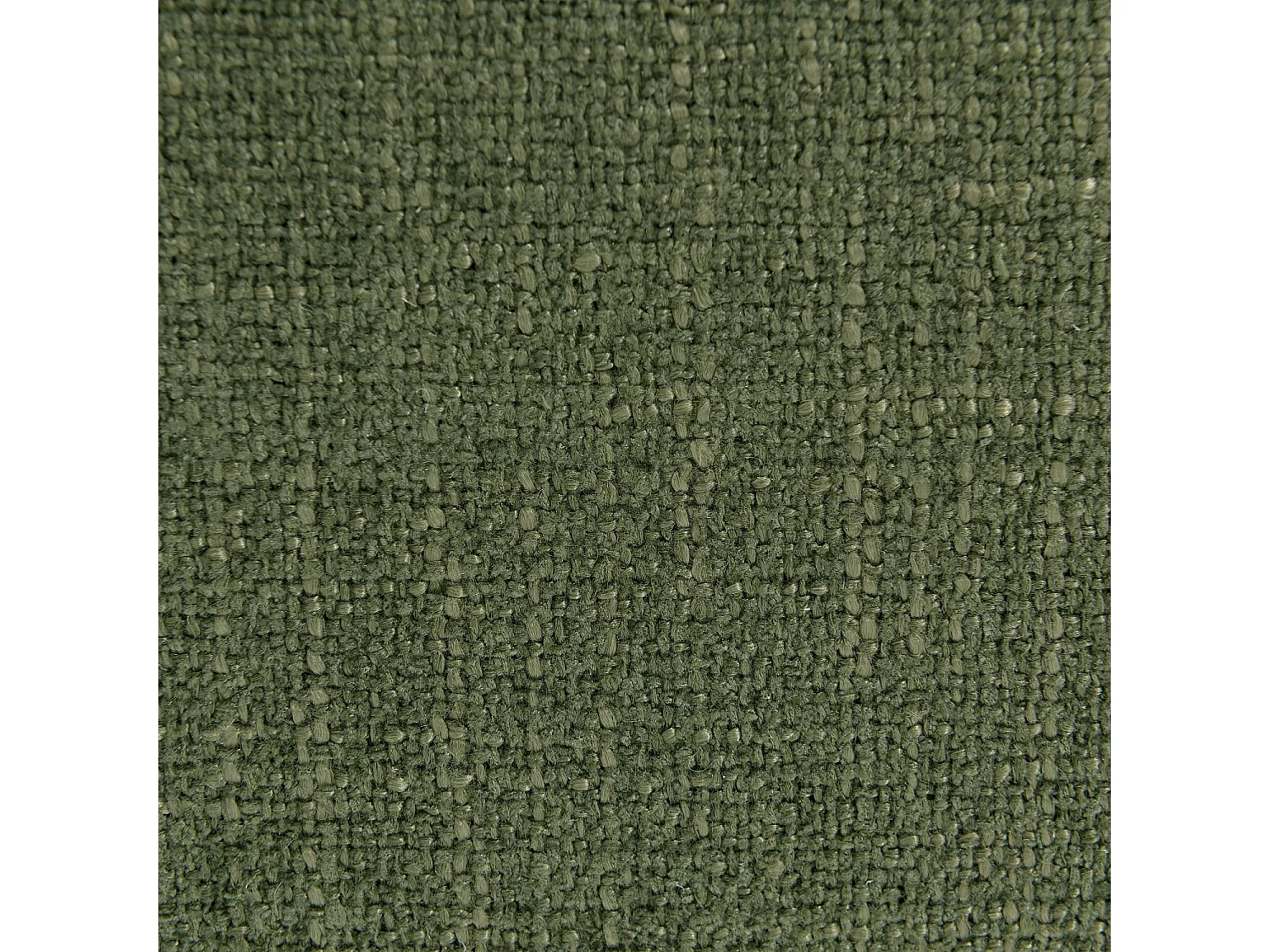 Habitat - Fauteuil en tissu texturé et bois massif finition noyer - Vert kaki - Barrea