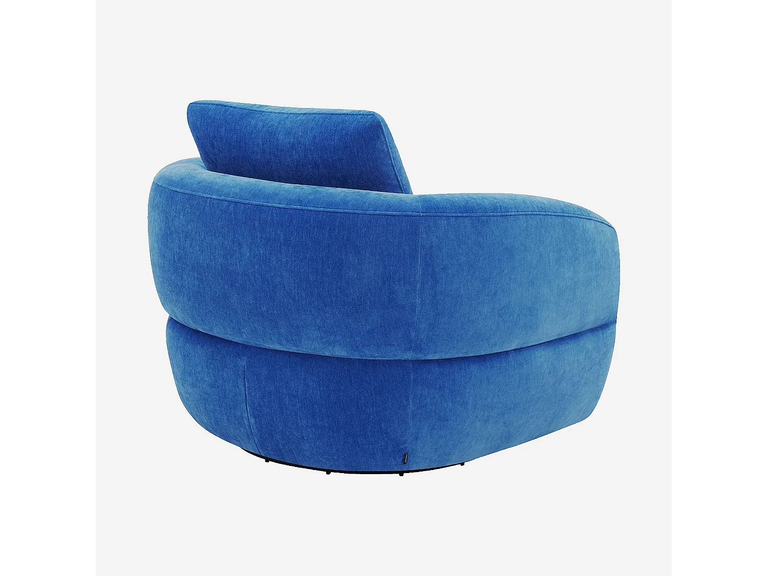 Habitat - Fauteuil pivotant en tissu - Bleu électrique - Priano