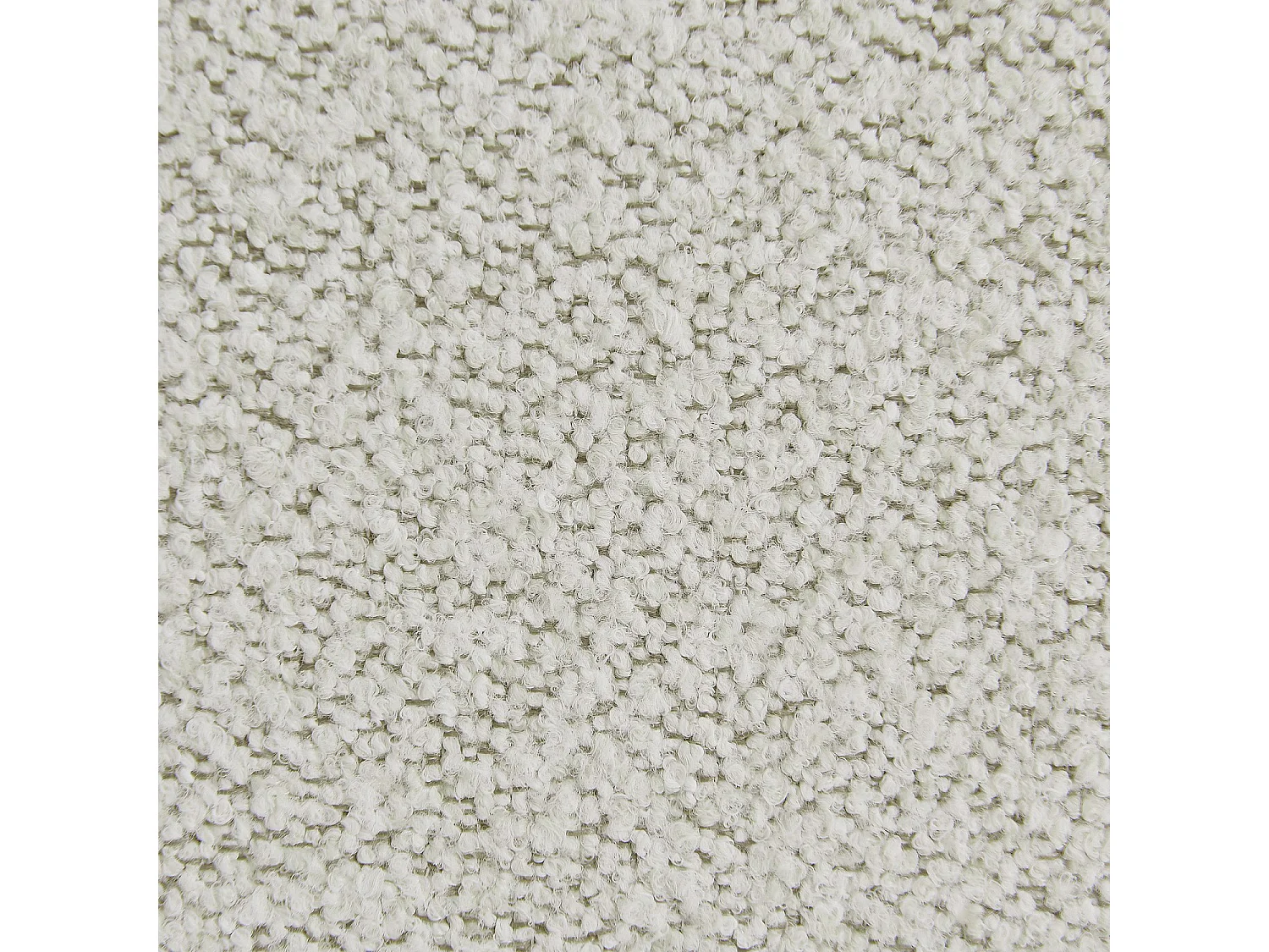 Habitat - Fauteuil pivotant en tissu bouclette garni de plumes - Ivoire - Monza