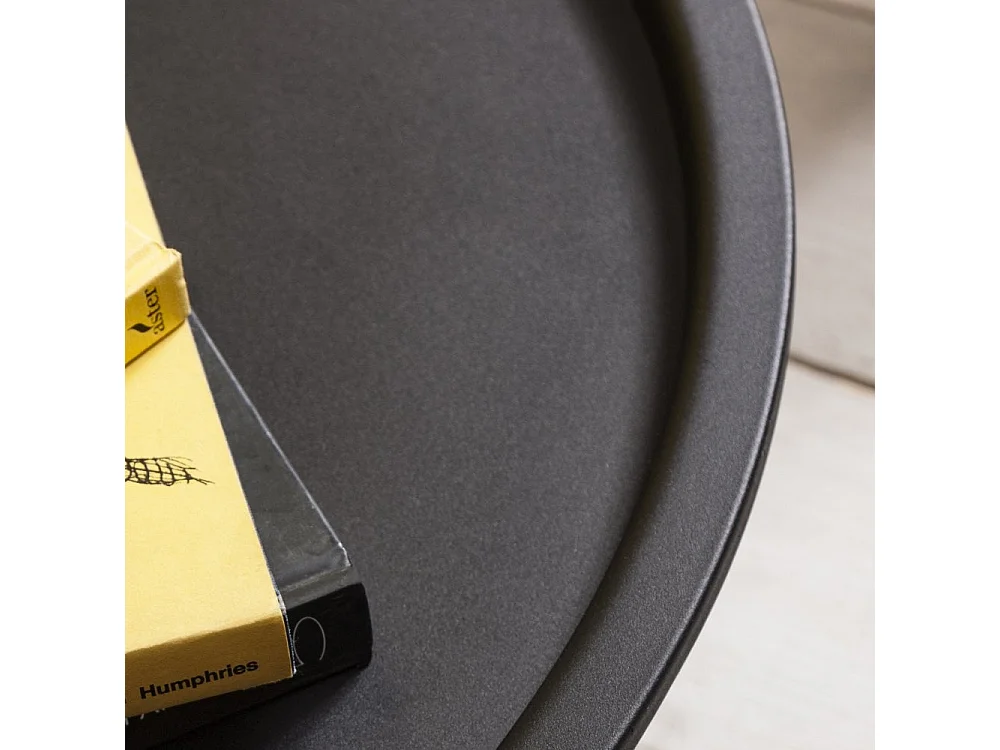 Noa & Nani Solid Black Metal Side Table