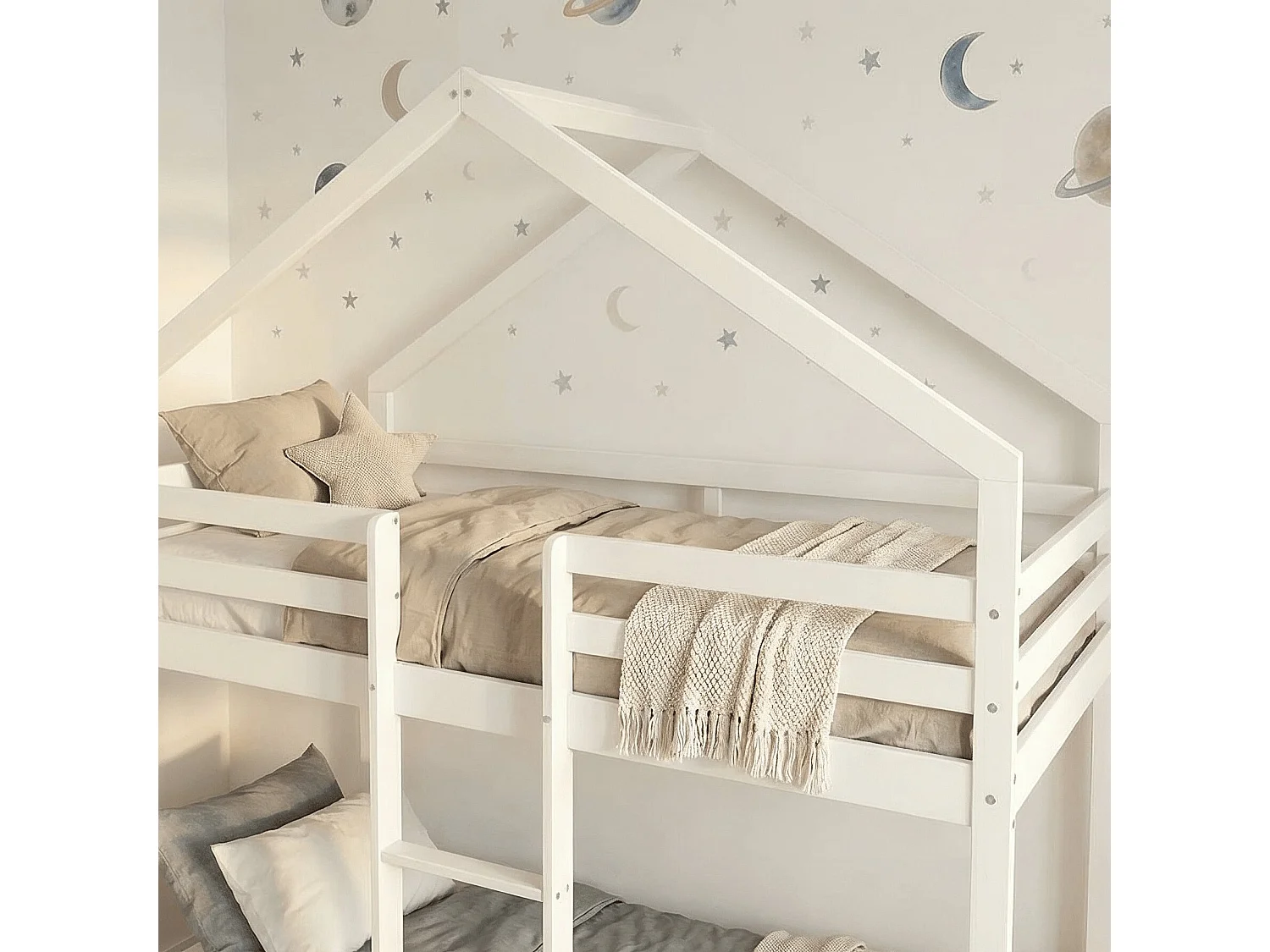 Noa & Nani Kirstine Bunk Bed Single in Classic White