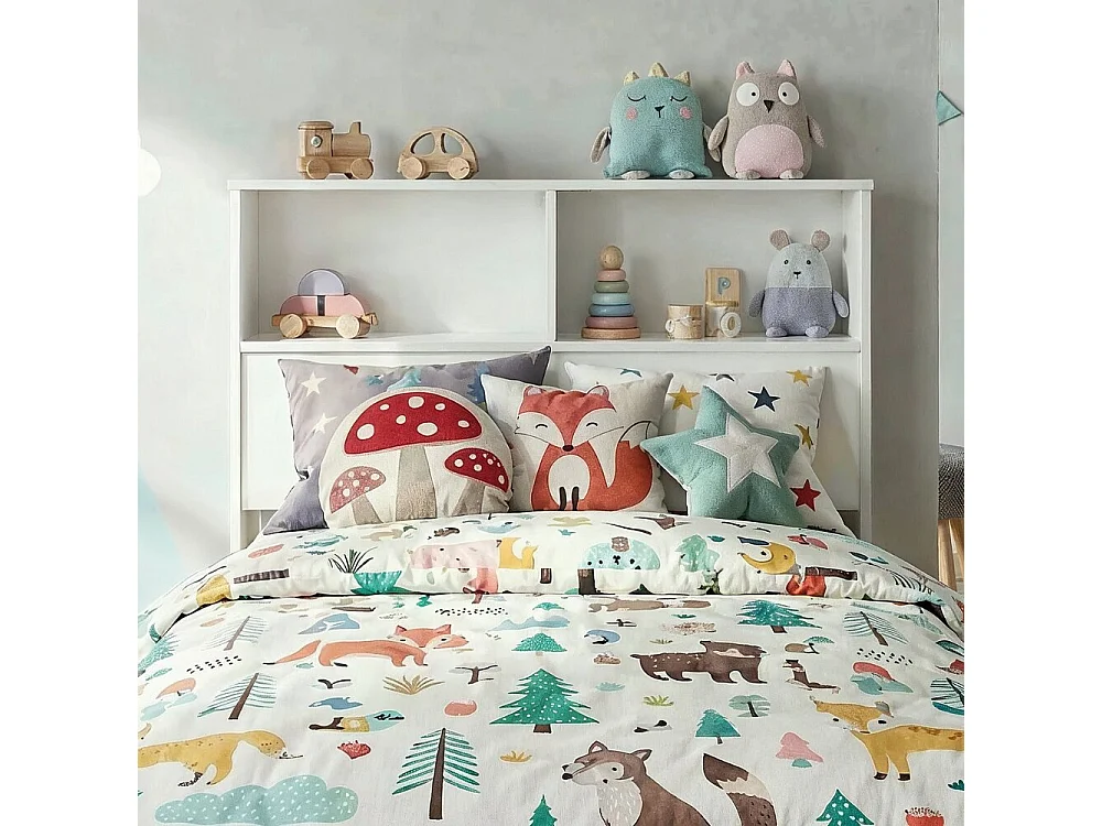 Noa & Nani Joni Single Bed with Built in Storage in Classic White