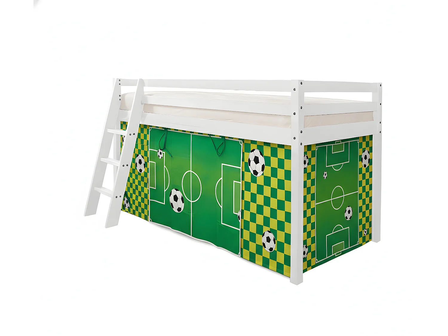 Noa & Nani Una Cabin Bed Midsleeper Kids Football Tent Loft