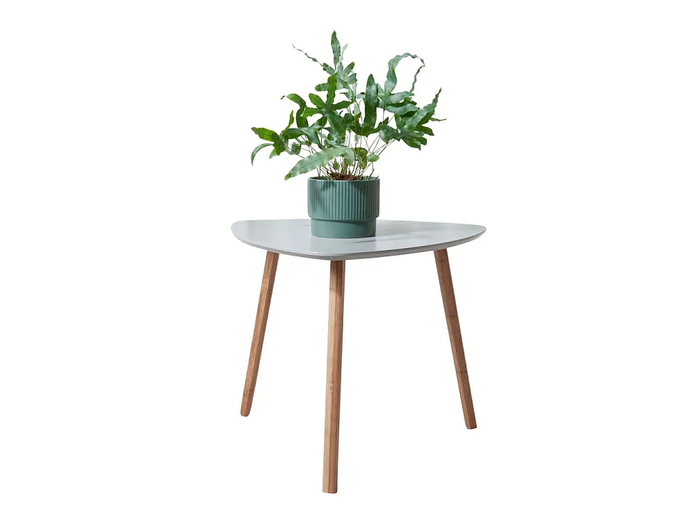 Malme Large Outdoor Side Table for Balcony & Patio in Chalk Grey