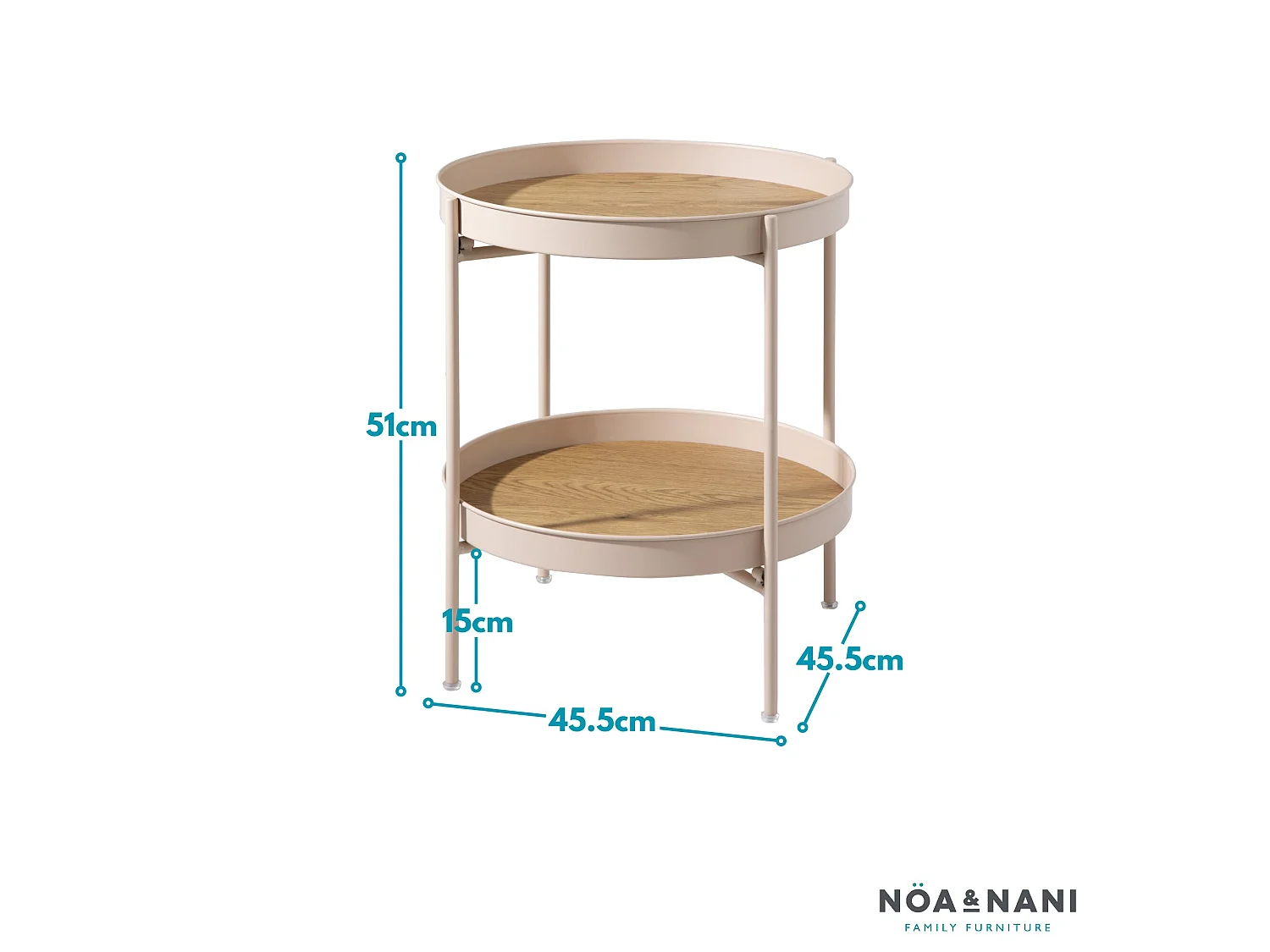 Noa & Nani Flora Coffee Table Occasional Living Room In Pink