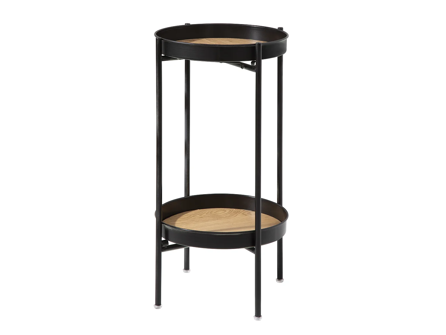 Noa & Nani Flora Outdoor Side Table Garden Patio Table for Balcony & Deck in Black