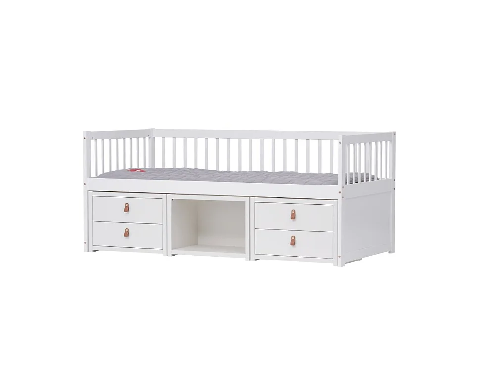 Noa & Nani Lottie Day Bed with Underbed Storage Drawers in White
