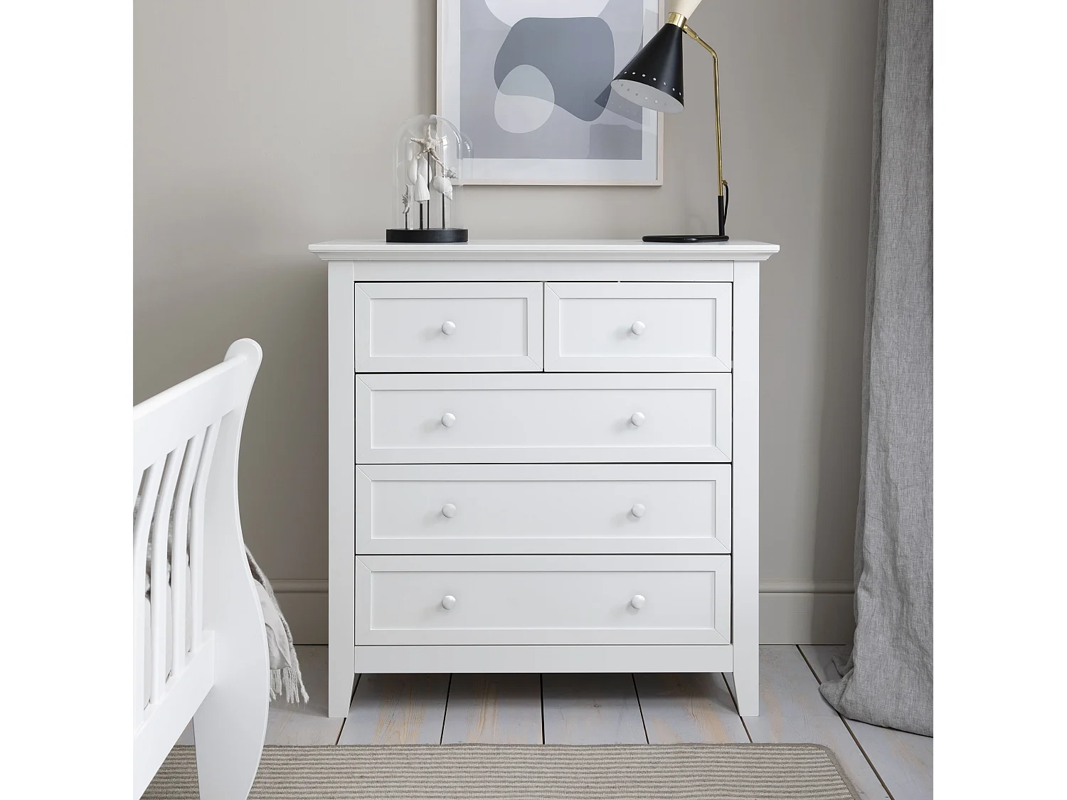 Noa & Nani Torsby Chest of Drawers 2+3 Drawer in White