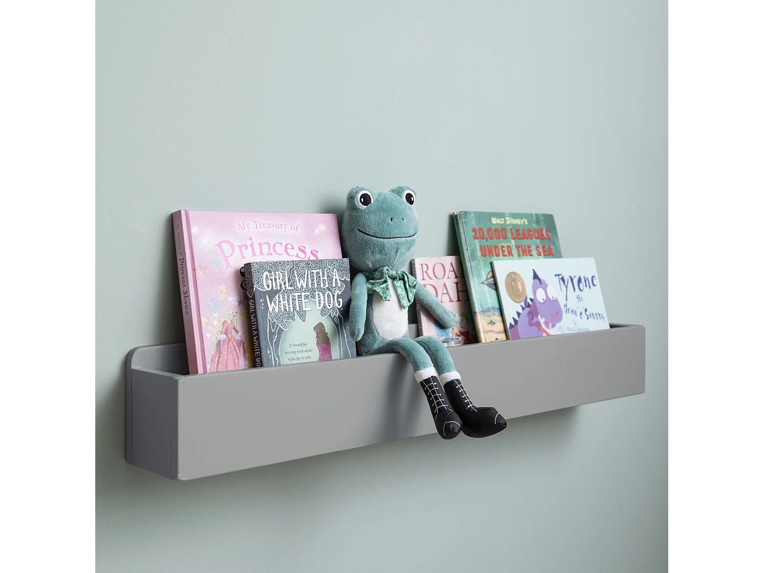 Noa & Nani Mia Trough Floating Storage Shelf in Silk Grey