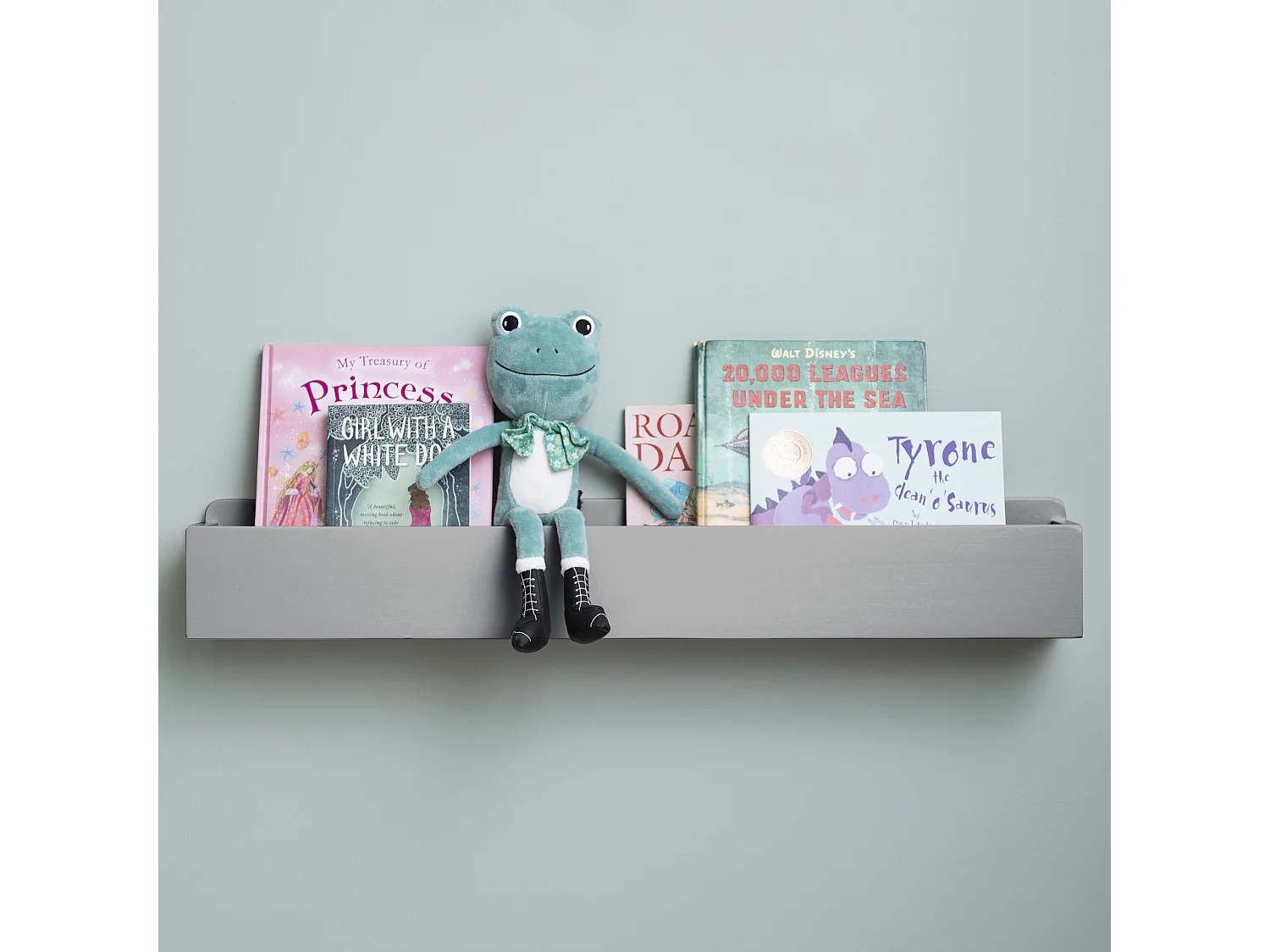 Noa & Nani Mia Trough Floating Storage Shelf in Silk Grey