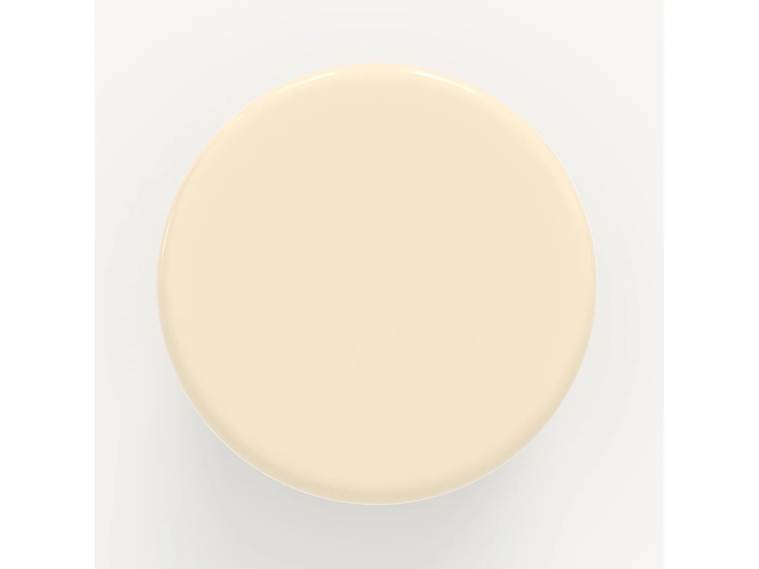 Weiß lackierter Beistelltisch aus MDF, D40 cm - Oscar
