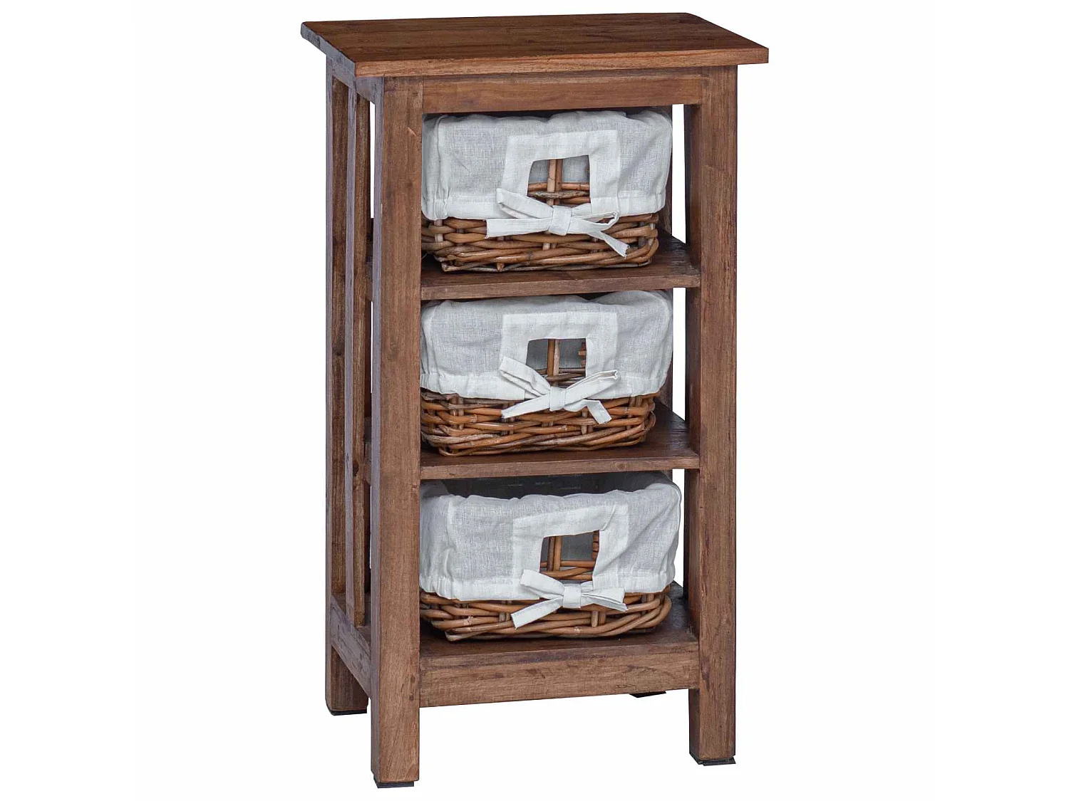 Mesa lateral Marrón Madera maciza de Caoba