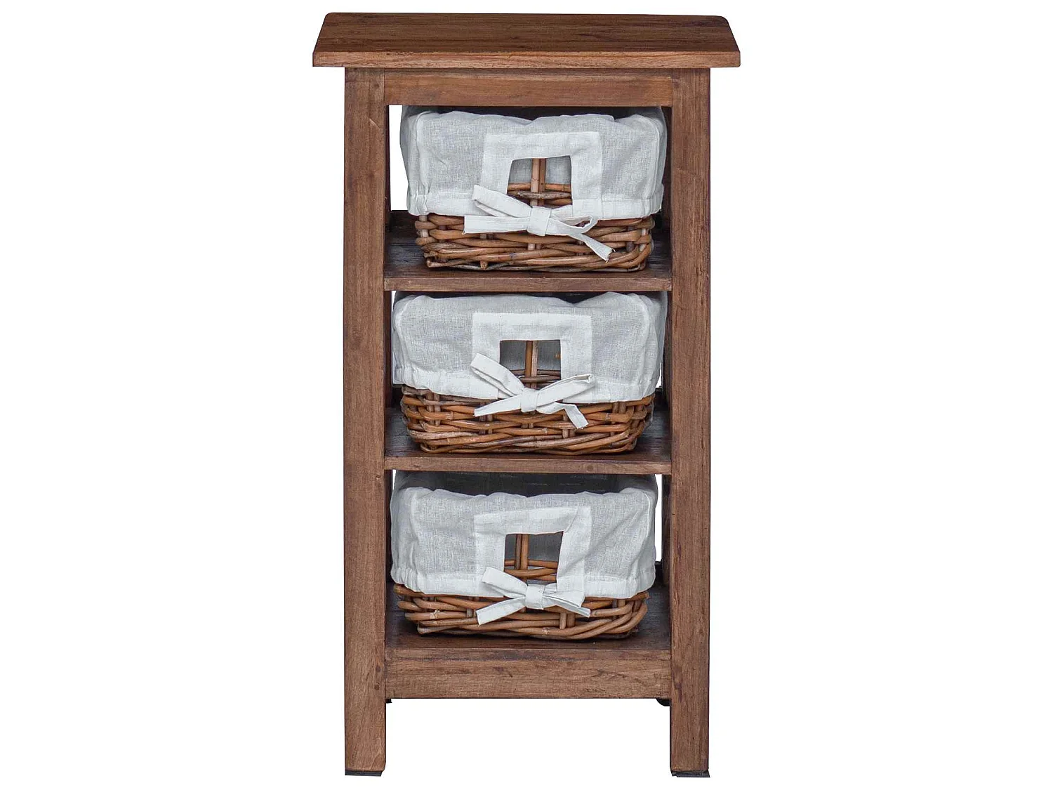 Mesa lateral Marrón Madera maciza de Caoba