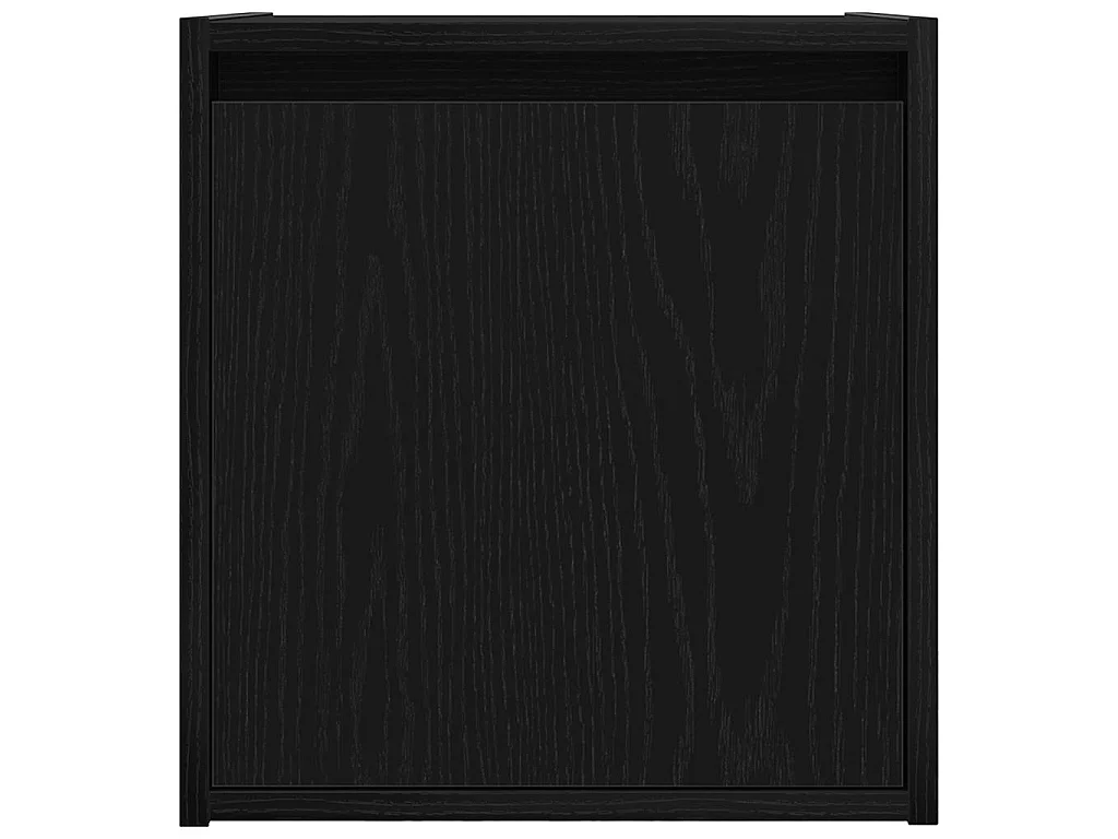 Mesilla de noche de pared negra 38x34x40 cm