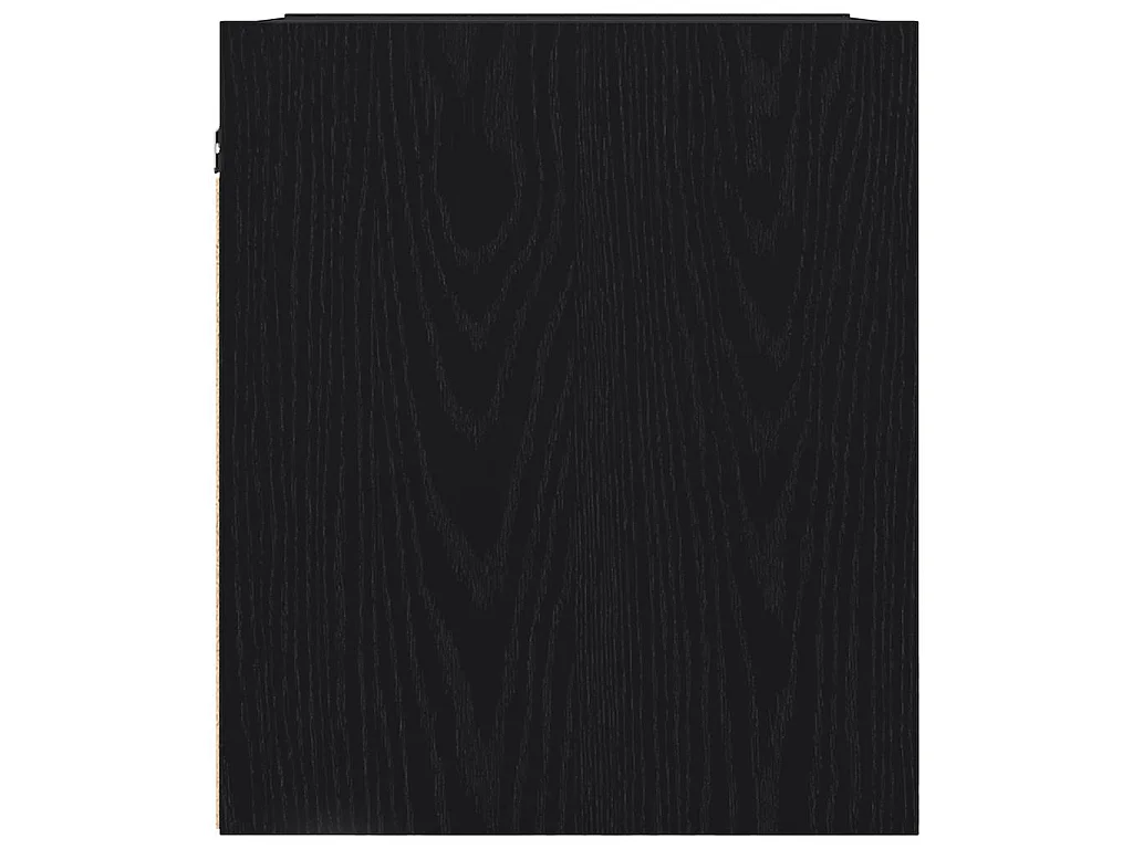 Mesilla de noche de pared negra 38x34x40 cm