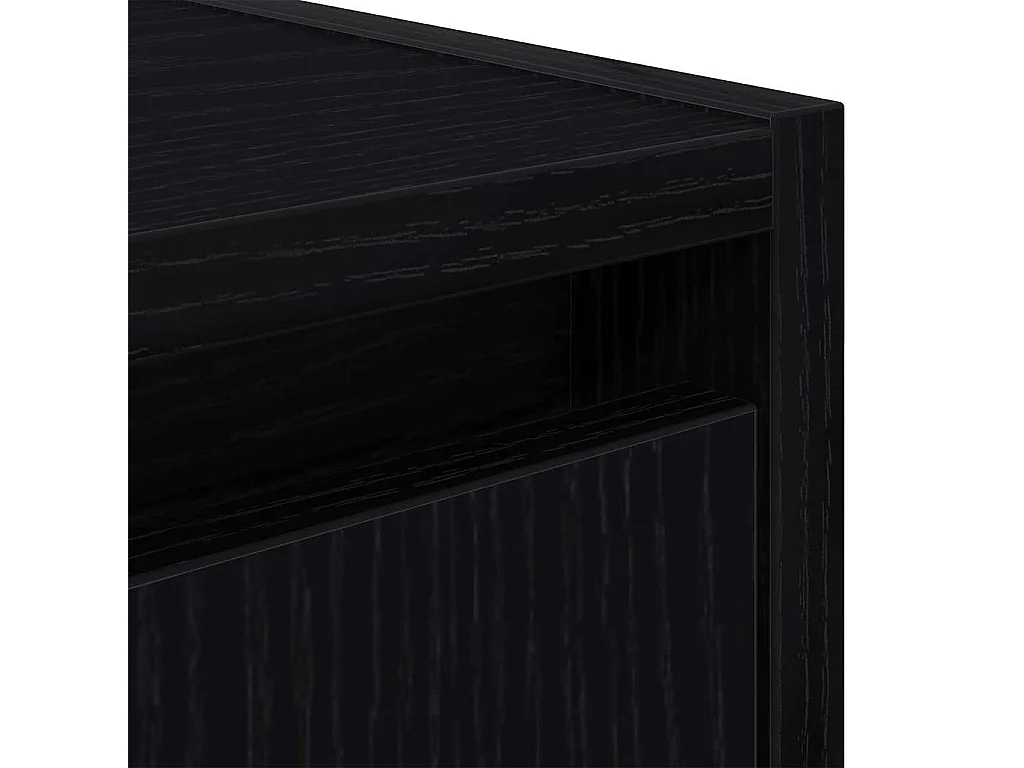 Mesilla de noche de pared negra 38x34x40 cm