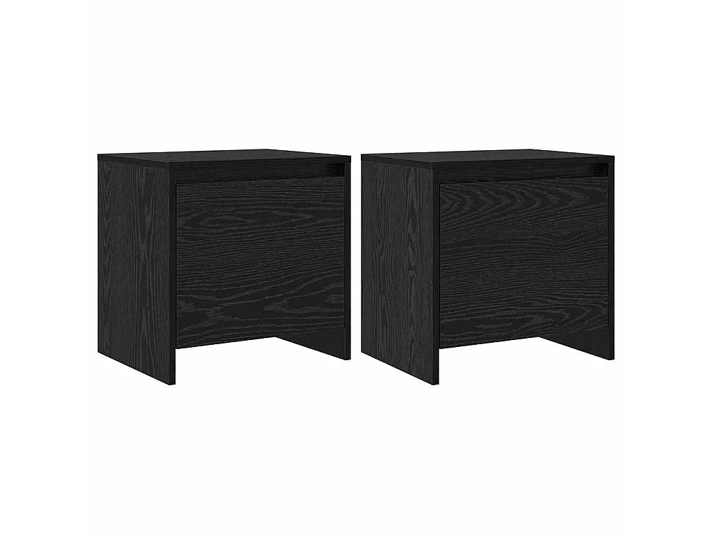 Armario de Noche Roble Negro 45 x 34 x 44,5 cm