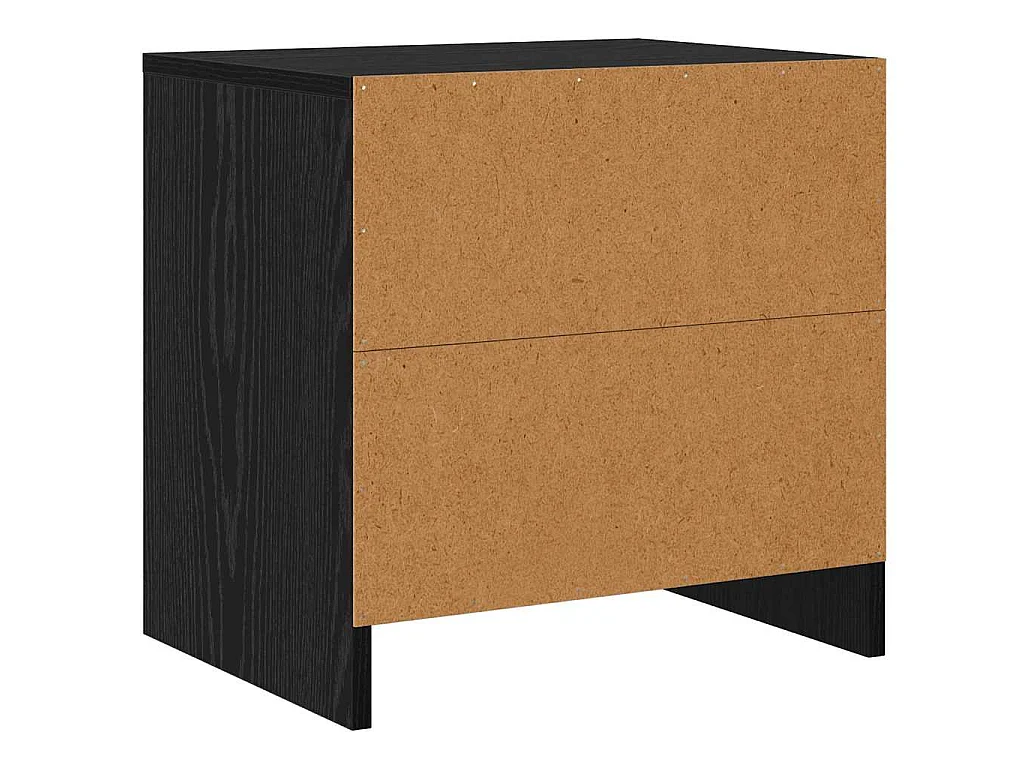 Armario de Noche Roble Negro 45 x 34 x 44,5 cm