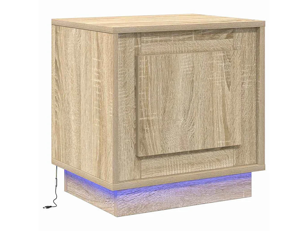 Table de chevet Chêne Sonoma 44 x 34,5 x 45 cm