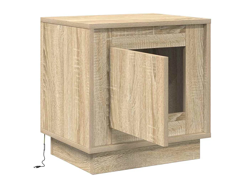 Table de chevet Chêne Sonoma 44 x 34,5 x 45 cm