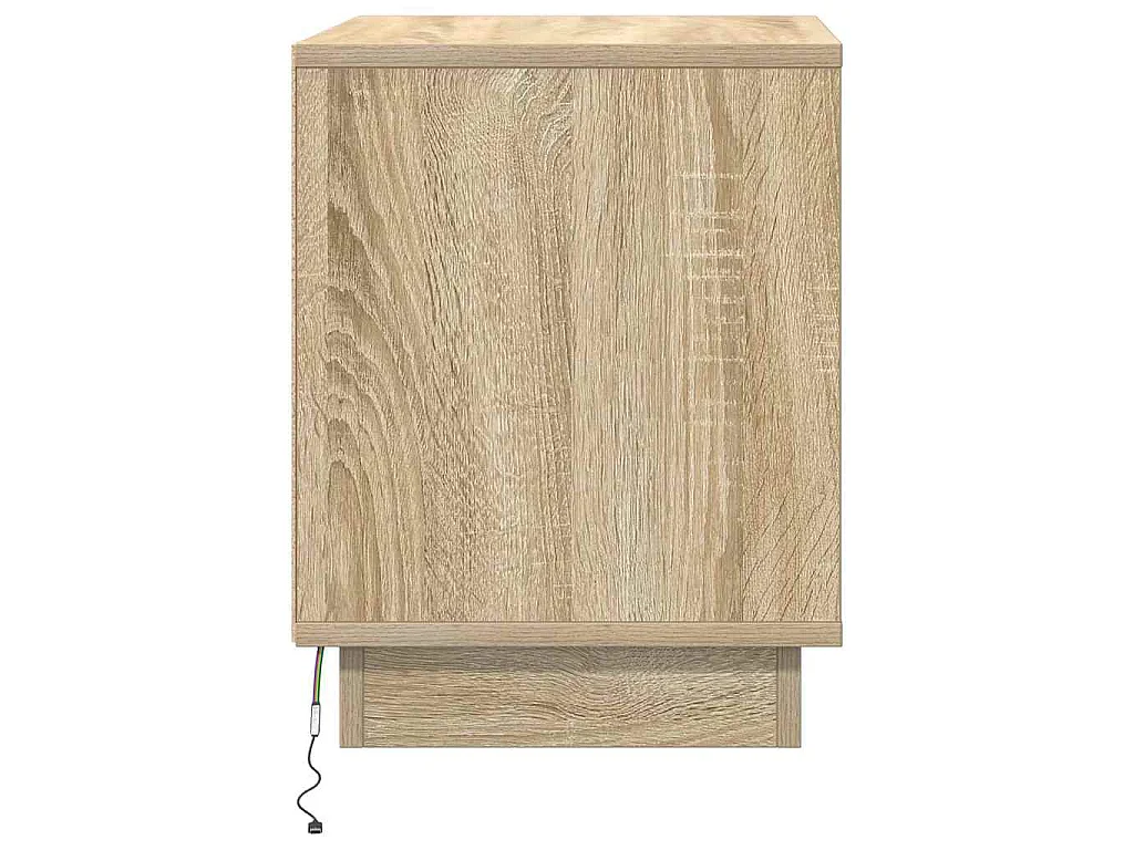 Table de chevet Chêne Sonoma 44 x 34,5 x 45 cm
