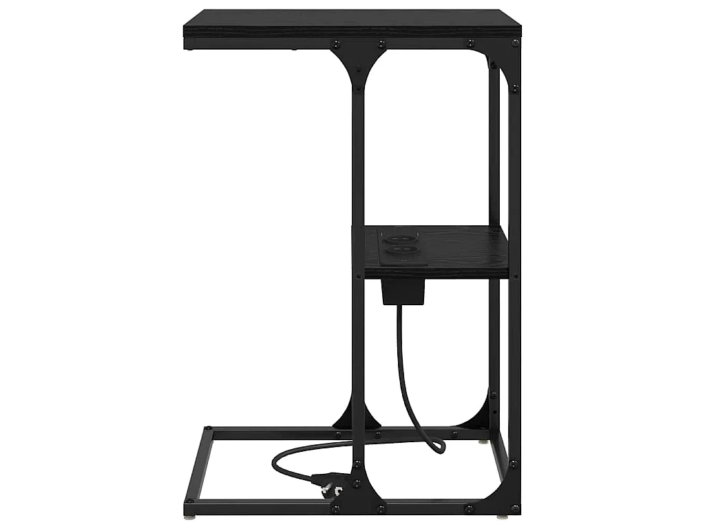 Mesa de Noche Roble negro 41.5 x 26 x 60.5 cm