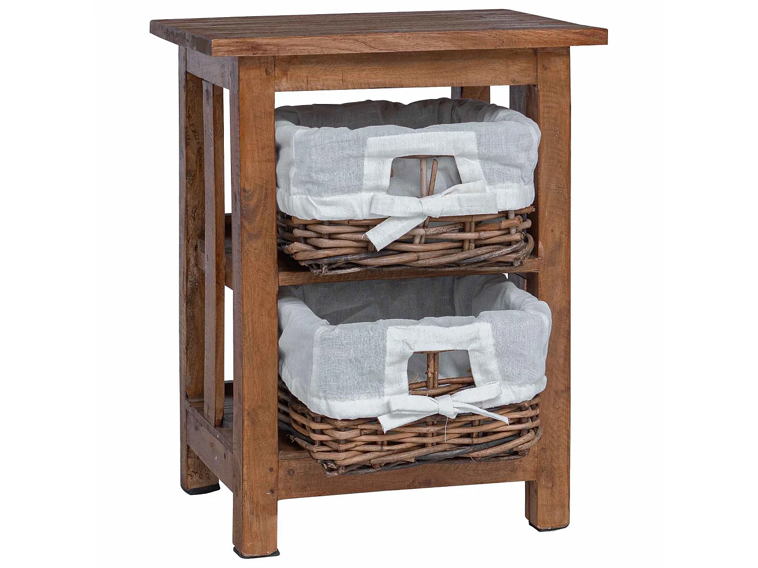 Mesa lateral Marrón Madera maciza de Caoba