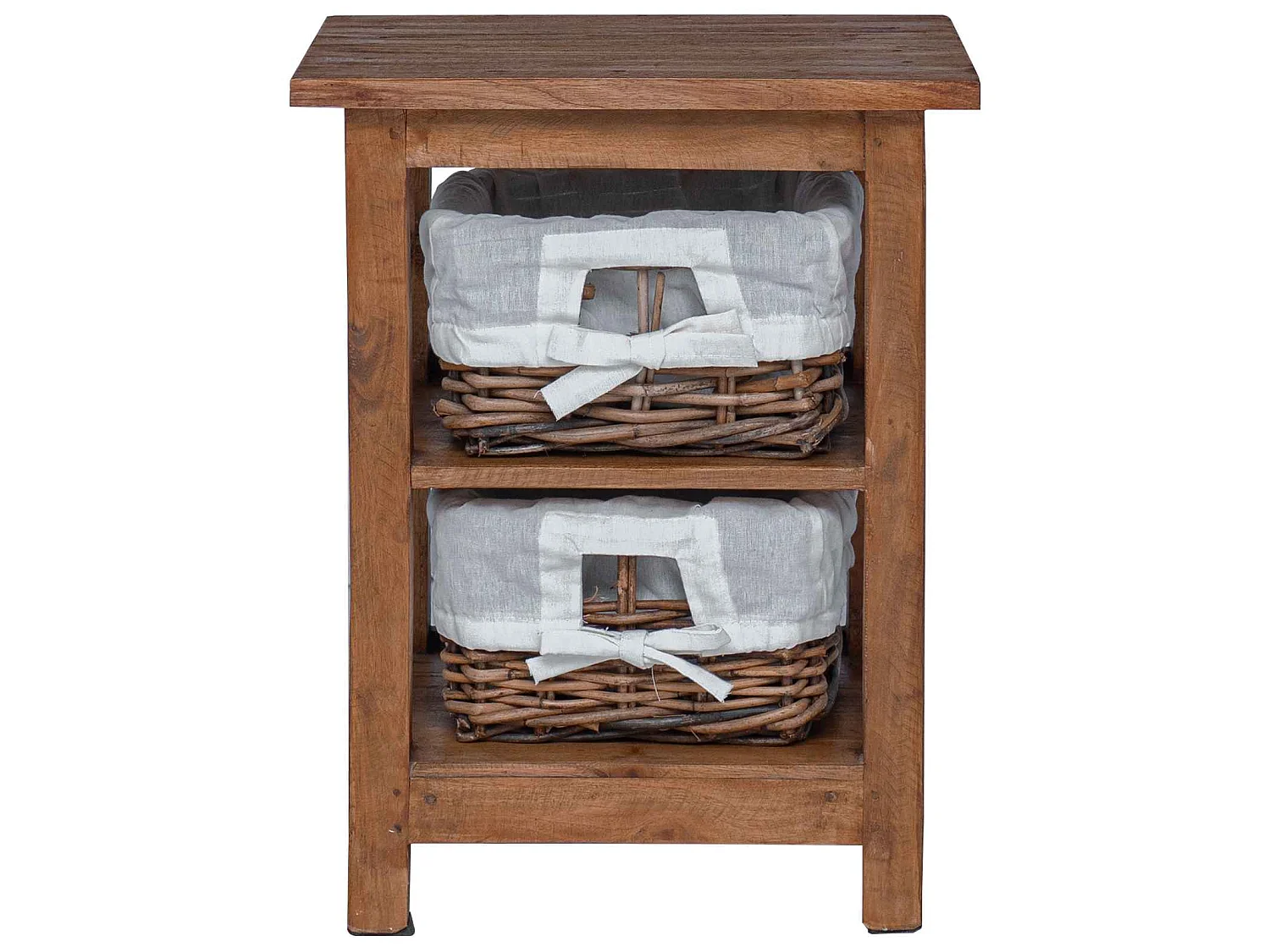 Mesa lateral Marrón Madera maciza de Caoba