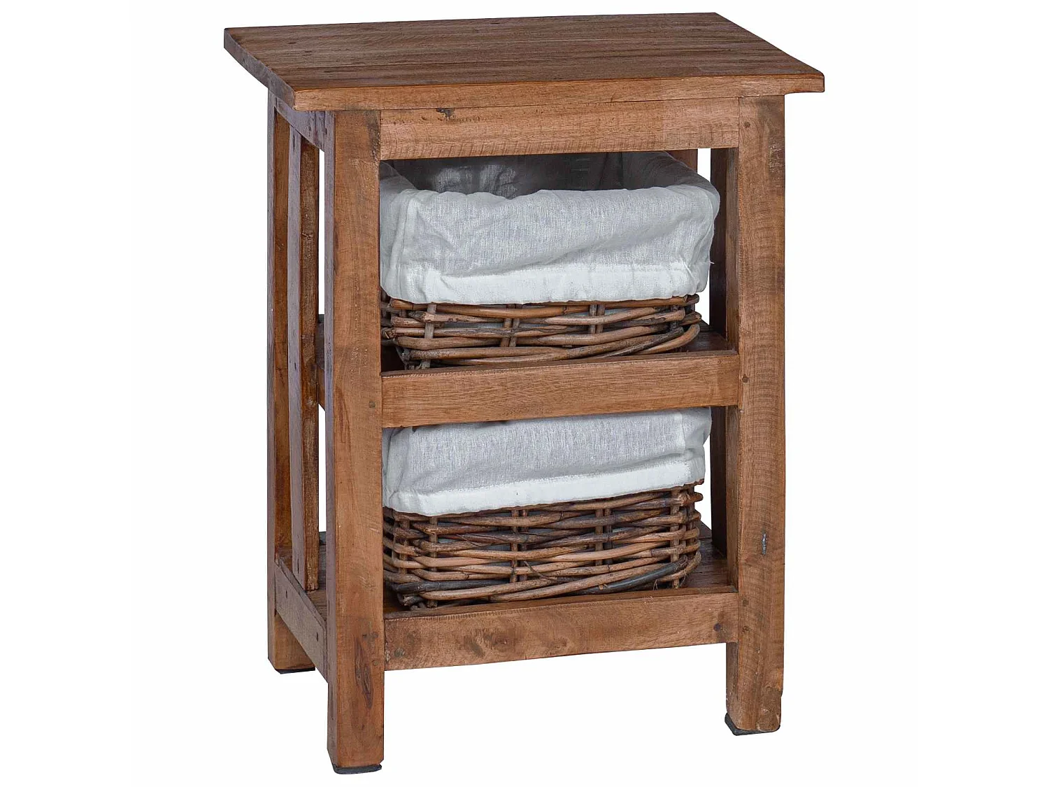 Mesa lateral Marrón Madera maciza de Caoba