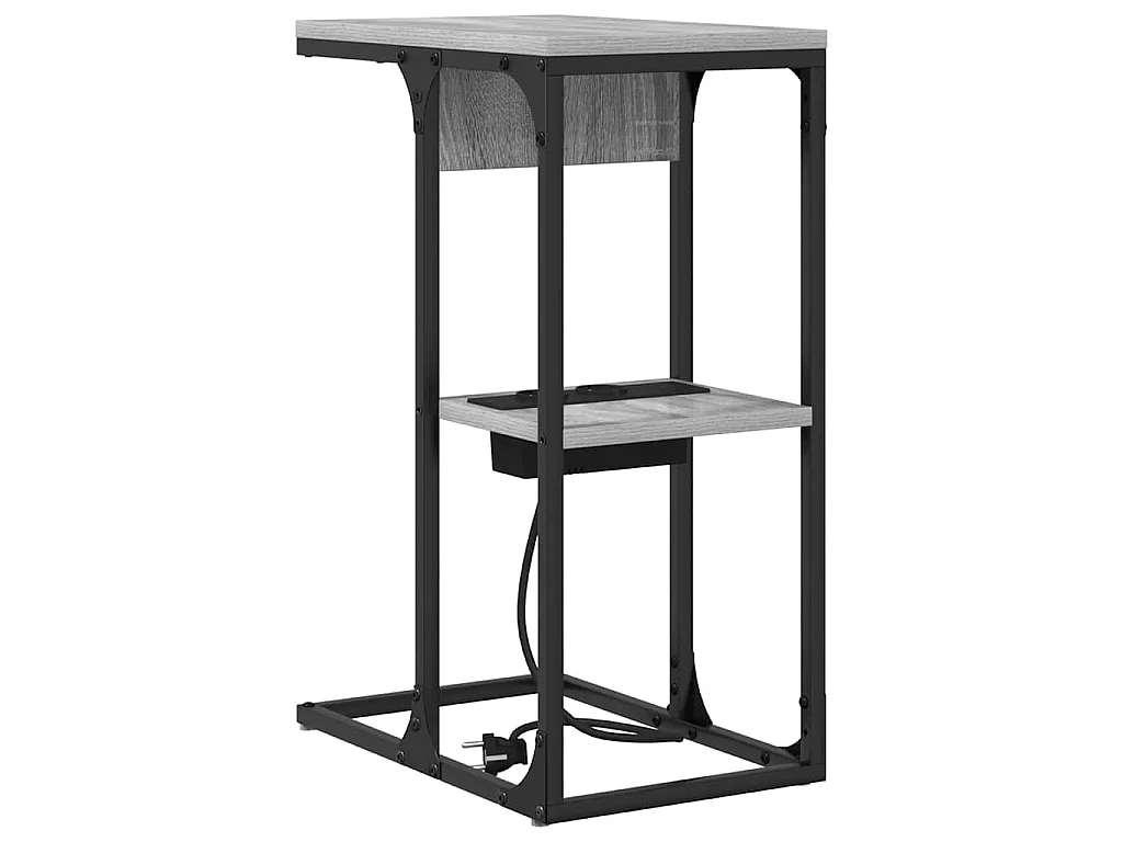 Mesa de Noche Gris sonoma 41.5 x 26 x 60.5 cm