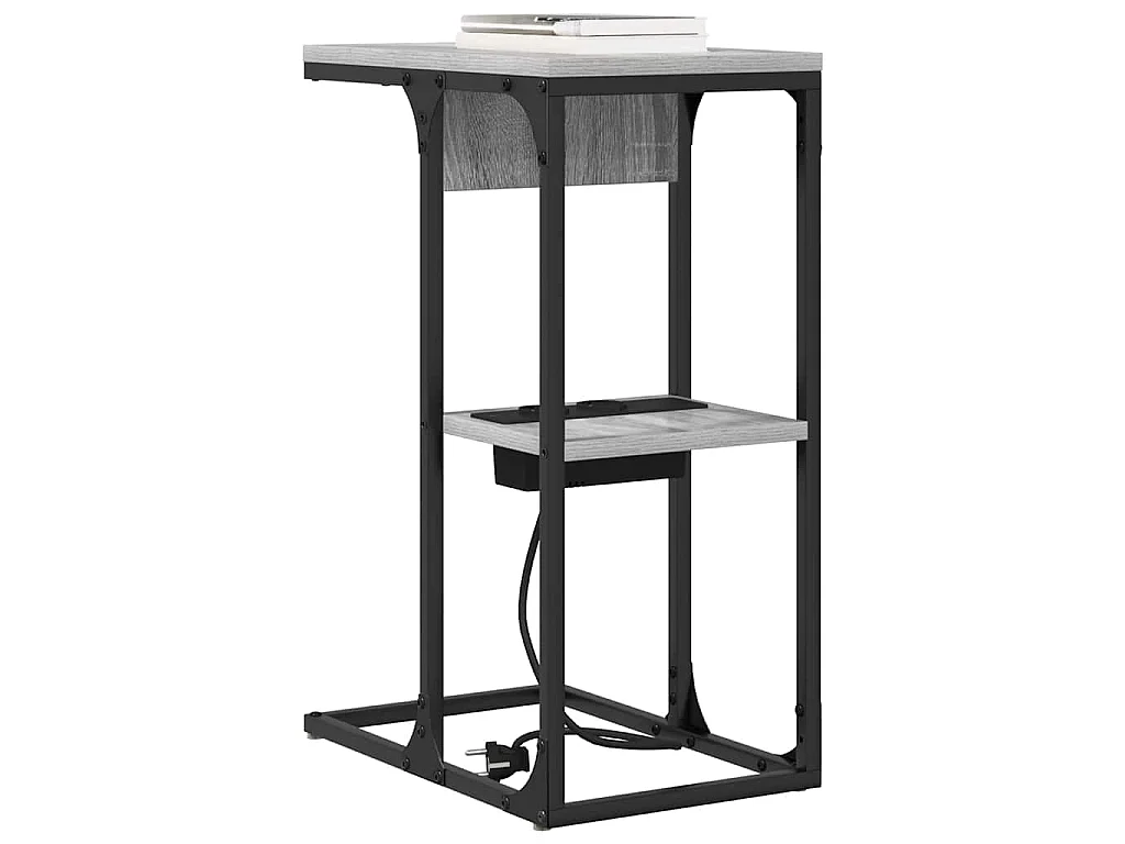 Mesa de Noche Gris sonoma 41.5 x 26 x 60.5 cm