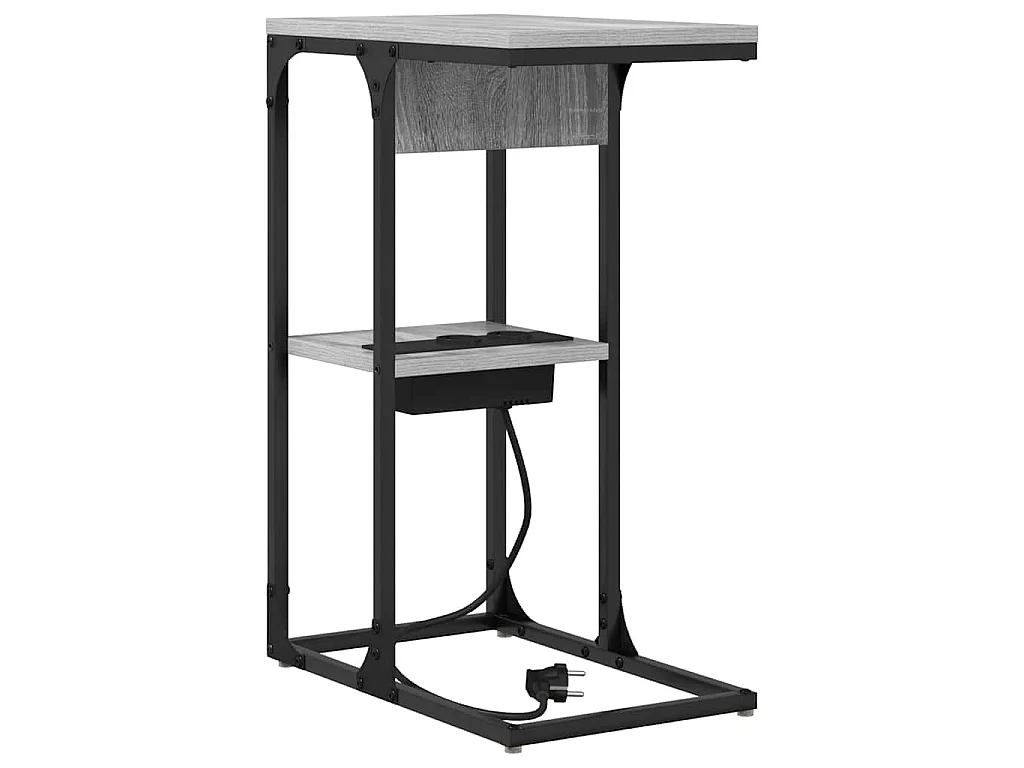 Mesa de Noche Gris sonoma 41.5 x 26 x 60.5 cm