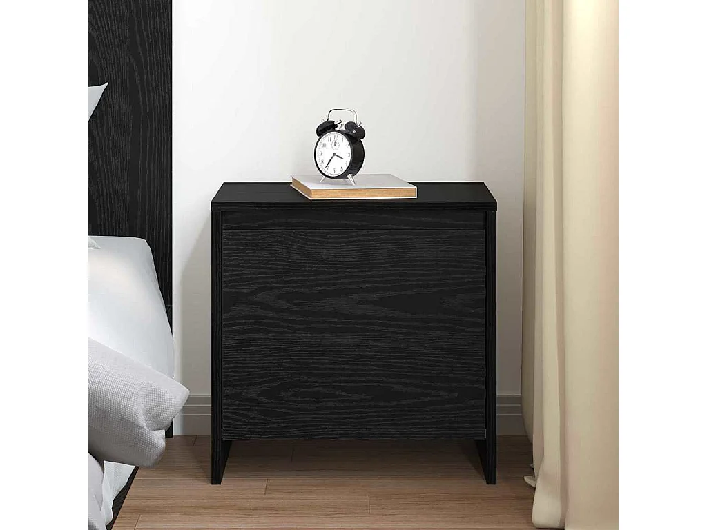 Armario de Noche Roble negro 45 x 34 x 44.5 cm
