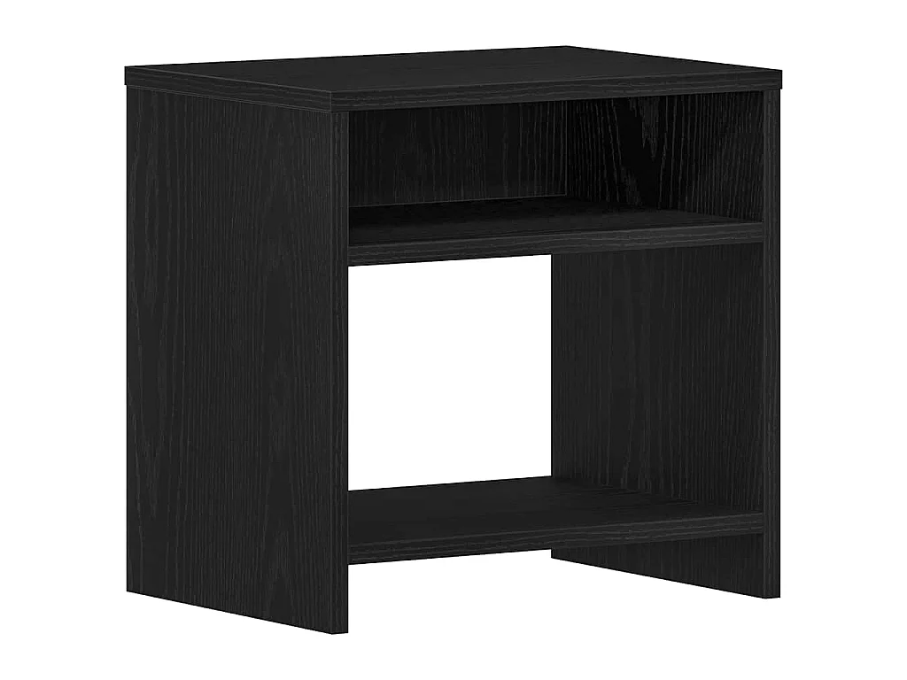 Table de chevet chêne noir 40x30x40 cm bois d'ingénierie