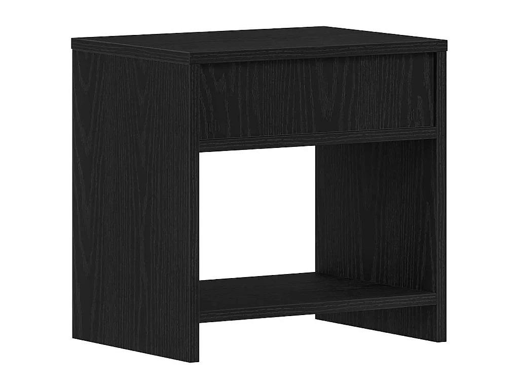 Table de chevet chêne noir 40x30x40 cm bois d'ingénierie