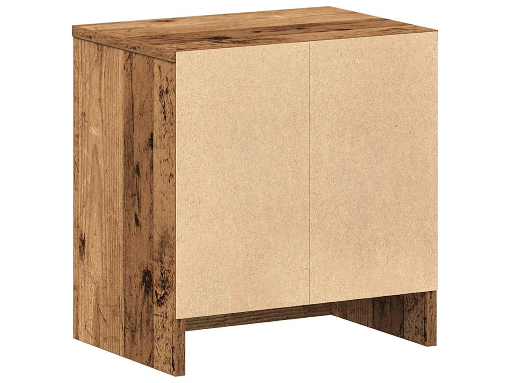 Table de chevet avec tiroir en bois ancien 39x28x41 cm